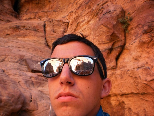 Brett in front of the Petra Treasury